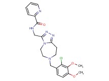 N-{[7-(2-chloro-3,4-dimethoxybenzyl)-6,7,8,9-tetrahydro-5H-[1,2,4]triazolo[4,3-d][1,4]diazepin-3-yl]methyl}-2-pyridinecarboxamide