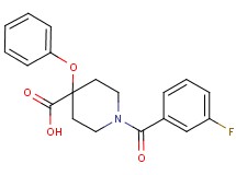 1-(3-fluorobenzoyl)-4-phenoxypiperidine-4-carboxylic acid