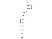 2-{[6-(4-cyclohexyl-1-piperazinyl)-3-pyridazinyl]oxy}-N-(2,3-dimethoxybenzyl)acetamide