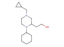 2-[1-cyclohexyl-4-(cyclopropylmethyl)-2-piperazinyl]ethanol