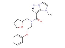 1-methyl-N-(2-phenoxyethyl)-N-(tetrahydrofuran-2-ylmethyl)-1H-imidazo[1,2-b]pyrazole-7-carboxamide
