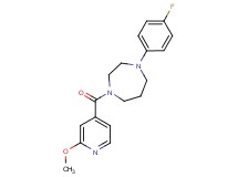 1-(4-fluorophenyl)-4-(2-methoxyisonicotinoyl)-1,4-diazepane