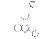 N-[2-(2-furyl)ethyl]-2-(1-pyrrolidinyl)-5,6,7,8-tetrahydro-4-quinazolinecarboxamide