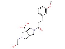 (3aR*,6aR*)-2-(2-hydroxyethyl)-5-[3-(3-methoxyphenyl)propanoyl]hexahydropyrrolo[3,4-c]pyrrole-3a(1H)-carboxylic acid