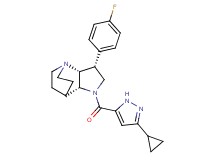 (3R*,3aR*,7aR*)-1-[(3-cyclopropyl-1H-pyrazol-5-yl)carbonyl]-3-(4-fluorophenyl)octahydro-4,7-ethanopyrrolo[3,2-b]pyridine