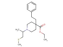 ethyl 1-[1-methyl-2-(methylthio)ethyl]-4-(2-phenylethyl)-4-piperidinecarboxylate