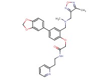 2-[4-(1,3-benzodioxol-5-yl)-2-({methyl[(4-methyl-1,2,5-oxadiazol-3-yl)methyl]amino}methyl)phenoxy]-N-[2-(2-pyridinyl)ethyl]acetamide