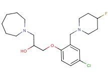 1-azepan-1-yl-3-{4-chloro-2-[(4-fluoropiperidin-1-yl)methyl]phenoxy}propan-2-ol