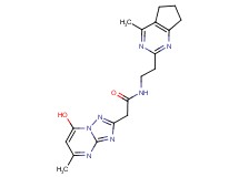 2-(7-hydroxy-5-methyl[1,2,4]triazolo[1,5-a]pyrimidin-2-yl)-N-[2-(4-methyl-6,7-dihydro-5H-cyclopenta[d]pyrimidin-2-yl)ethyl]acetamide
