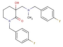 1-(4-fluorobenzyl)-3-{[(4-fluorobenzyl)(methyl)amino]methyl}-3-hydroxy-2-piperidinone
