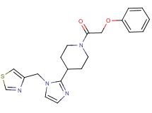 1-(phenoxyacetyl)-4-[1-(1,3-thiazol-4-ylmethyl)-1H-imidazol-2-yl]piperidine