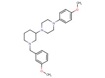 1-[1-(3-methoxybenzyl)-3-piperidinyl]-4-(4-methoxyphenyl)piperazine