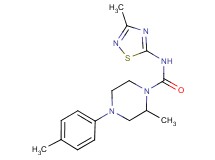 2-methyl-4-(4-methylphenyl)-N-(3-methyl-1,2,4-thiadiazol-5-yl)piperazine-1-carboxamide