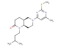 (4aS*,8aR*)-1-(3-methylbutyl)-6-[6-methyl-2-(methylthio)pyrimidin-4-yl]octahydro-1,6-naphthyridin-2(1H)-one