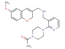 1-[2-(4-acetyl-1-piperazinyl)-3-pyridinyl]-N-[(6-methoxy-2H-chromen-3-yl)methyl]methanamine
