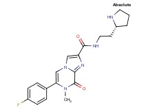 6-(4-fluorophenyl)-7-methyl-8-oxo-N-{2-[(2R)-pyrrolidin-2-yl]ethyl}-7,8-dihydroimidazo[1,2-a]pyrazine-2-carboxamide