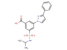 3-[(isopropylamino)sulfonyl]-5-(3-phenyl-1H-pyrazol-1-yl)benzoic acid