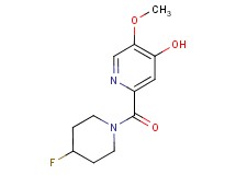 2-[(4-fluoro-1-piperidinyl)carbonyl]-5-methoxy-4-pyridinol