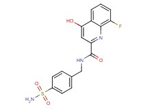 N-[4-(aminosulfonyl)benzyl]-8-fluoro-4-hydroxy-2-quinolinecarboxamide