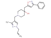1-[(1-allyl-3-methyl-1H-pyrazol-4-yl)methyl]-4-[(3-phenyl-5-isoxazolyl)methyl]-4-piperidinol