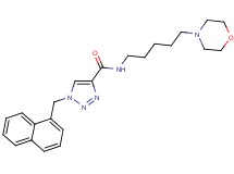 N-[5-(4-morpholinyl)pentyl]-1-(1-naphthylmethyl)-1H-1,2,3-triazole-4-carboxamide