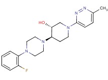 (3R*,4R*)-4-[4-(2-fluorophenyl)-1-piperazinyl]-1-(6-methyl-3-pyridazinyl)-3-piperidinol