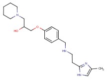 1-[4-({[2-(4-methyl-1H-imidazol-2-yl)ethyl]amino}methyl)phenoxy]-3-(1-piperidinyl)-2-propanol