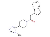 1-(2,3-dihydro-1H-inden-1-ylacetyl)-4-(4-methyl-4H-1,2,4-triazol-3-yl)piperidine