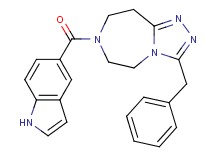 3-benzyl-7-(1H-indol-5-ylcarbonyl)-6,7,8,9-tetrahydro-5H-[1,2,4]triazolo[4,3-d][1,4]diazepine