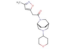 (1S*,5R*)-6-[(3-methyl-5-isoxazolyl)acetyl]-3-(tetrahydro-2H-pyran-4-yl)-3,6-diazabicyclo[3.2.2]nonane