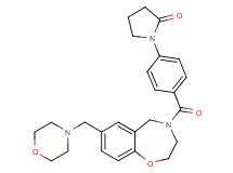 1-(4-{[7-(4-morpholinylmethyl)-2,3-dihydro-1,4-benzoxazepin-4(5H)-yl]carbonyl}phenyl)-2-pyrrolidinone