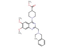 methyl 1-(2-{[benzyl(ethyl)amino]methyl}-6,7-dimethoxy-4-quinazolinyl)-4-piperidinecarboxylate