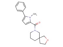 7-[(1-methyl-5-phenyl-1H-pyrrol-2-yl)carbonyl]-2-oxa-7-azaspiro[4.5]decane