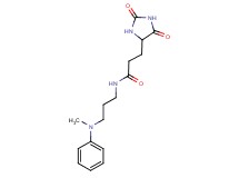 3-(2,5-dioxo-4-imidazolidinyl)-N-{3-[methyl(phenyl)amino]propyl}propanamide