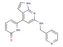 6-{6-[(pyridin-3-ylmethyl)amino]-1H-pyrrolo[2,3-b]pyridin-4-yl}pyridin-2(1H)-one
