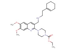 ethyl 4-[3-({[2-(1-cyclohexen-1-yl)ethyl]amino}methyl)-6,7-dimethoxy-2-quinolinyl]-1-piperazinecarboxylate