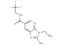 2-amino-3-ethyl-N-(2,2,2-trifluoroethyl)-3H-imidazo[4,5-b]pyridine-6-carboxamide