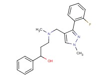 3-[{[3-(2-fluorophenyl)-1-methyl-1H-pyrazol-4-yl]methyl}(methyl)amino]-1-phenyl-1-propanol