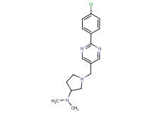 1-{[2-(4-chlorophenyl)pyrimidin-5-yl]methyl}-N,N-dimethylpyrrolidin-3-amine