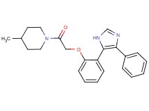 4-methyl-1-{[2-(4-phenyl-1H-imidazol-5-yl)phenoxy]acetyl}piperidine