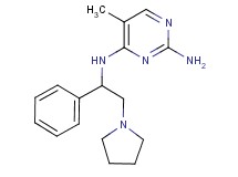 5-methyl-N~4~-(1-phenyl-2-pyrrolidin-1-ylethyl)pyrimidine-2,4-diamine