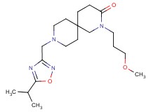9-[(5-isopropyl-1,2,4-oxadiazol-3-yl)methyl]-2-(3-methoxypropyl)-2,9-diazaspiro[5.5]undecan-3-one