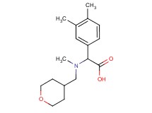 (3,4-dimethylphenyl)[methyl(tetrahydro-2H-pyran-4-ylmethyl)amino]acetic acid