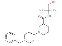 N-(2-hydroxy-1,1-dimethylethyl)-1'-(pyridin-3-ylmethyl)-1,4'-bipiperidine-3-carboxamide