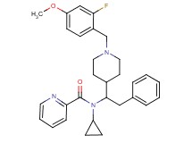 N-cyclopropyl-N-{1-[1-(2-fluoro-4-methoxybenzyl)-4-piperidinyl]-2-phenylethyl}-2-pyridinecarboxamide