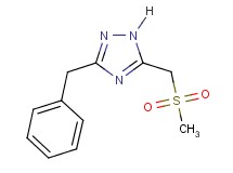 3-benzyl-5-[(methylsulfonyl)methyl]-1H-1,2,4-triazole