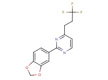 2-(1,3-benzodioxol-5-yl)-4-(3,3,3-trifluoropropyl)pyrimidine