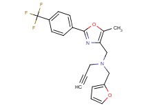 (2-furylmethyl)({5-methyl-2-[4-(trifluoromethyl)phenyl]-1,3-oxazol-4-yl}methyl)2-propyn-1-ylamine