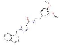 N-[2-(3,4-dimethoxyphenyl)ethyl]-1-(1-naphthylmethyl)-1H-1,2,3-triazole-4-carboxamide