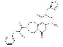 9-methoxy-N-methyl-7-oxo-3-(2-phenoxypropanoyl)-N-(3-thienylmethyl)-1,2,3,4,5,7-hexahydropyrido[1,2-d][1,4]diazepine-10-carboxamide
